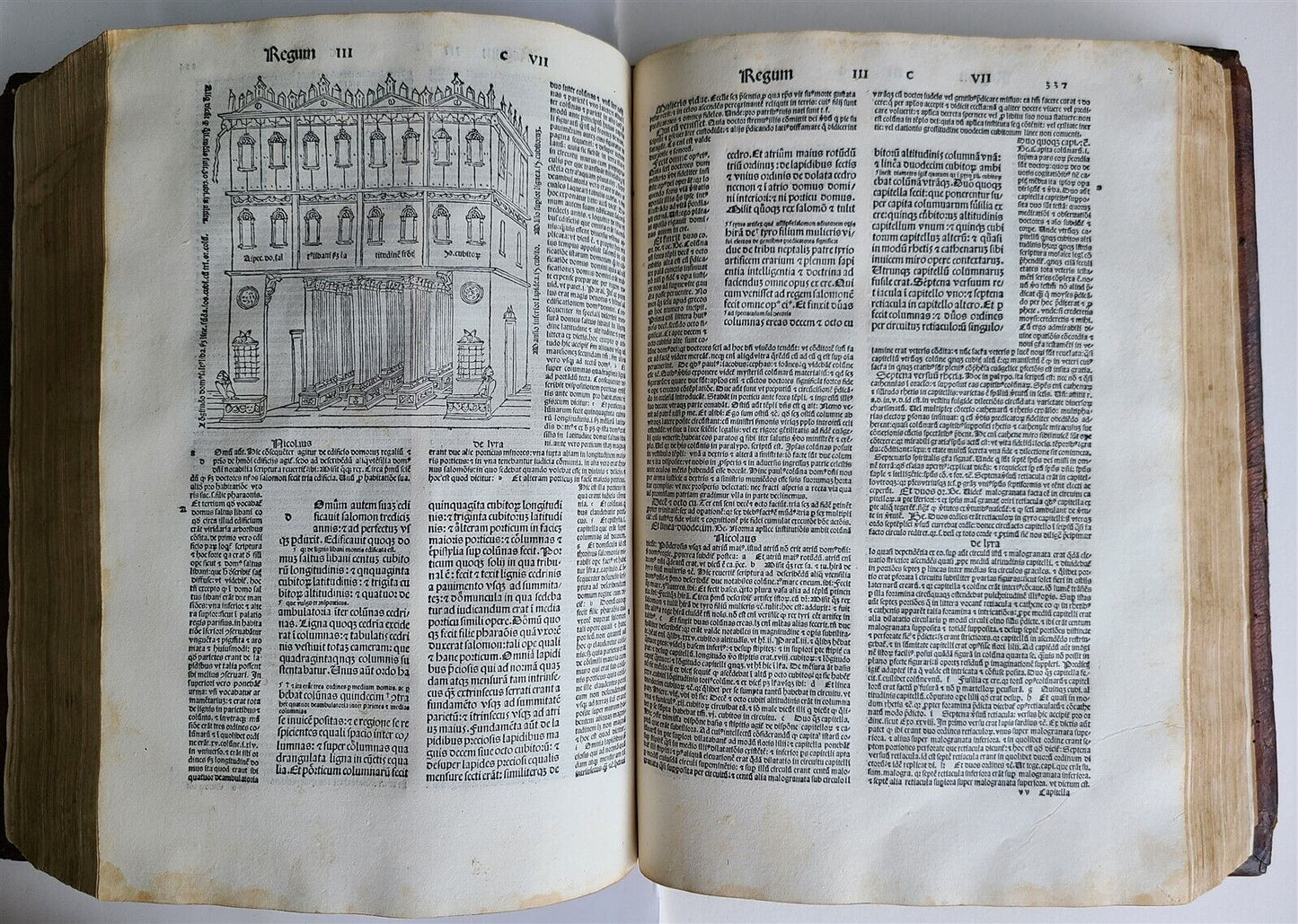 1495 INCUNABULA BIBLE 3 FOLIO VOLUMES COMPLE antique ILLUSTRATED BIBLIA LATINA