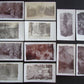 FRESNO CA LOT OF 12 ANTIQUE REAL PHOTO POSTCARDS RPPC