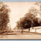 STREET SCENE inscribed HARBOR TRACE NEW F LANE ANTIQUE REAL PHOTO POSTCARD RPPC