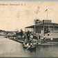 HACKENSACK NJ ORITANI BOATHOUSE ANTIQUE POSTCARD