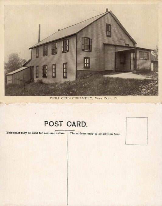 VERA CRUZ PA CREAMERY ANTIQUE POSTCARD