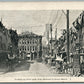 POTTSVILLE PA LOOKING UP NORWEGIAN FROM RAILROAD TO CENTRE STR ANTIQUE POSTCARD