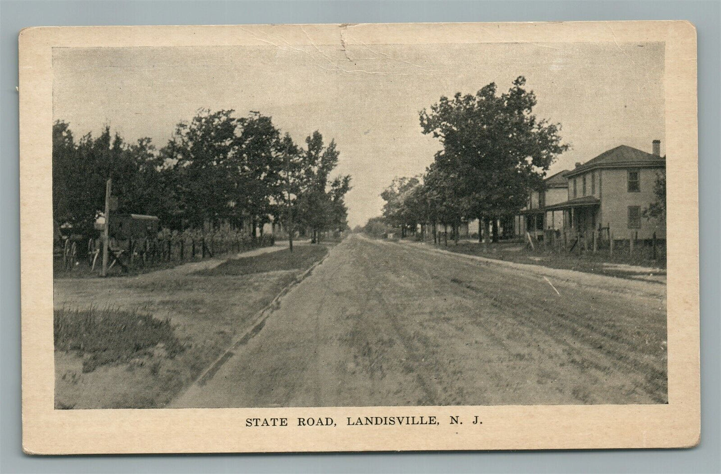 LANDISVILLE NJ STATE ROAD ANTIQUE POSTCARD