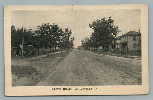 LANDISVILLE NJ STATE ROAD ANTIQUE POSTCARD