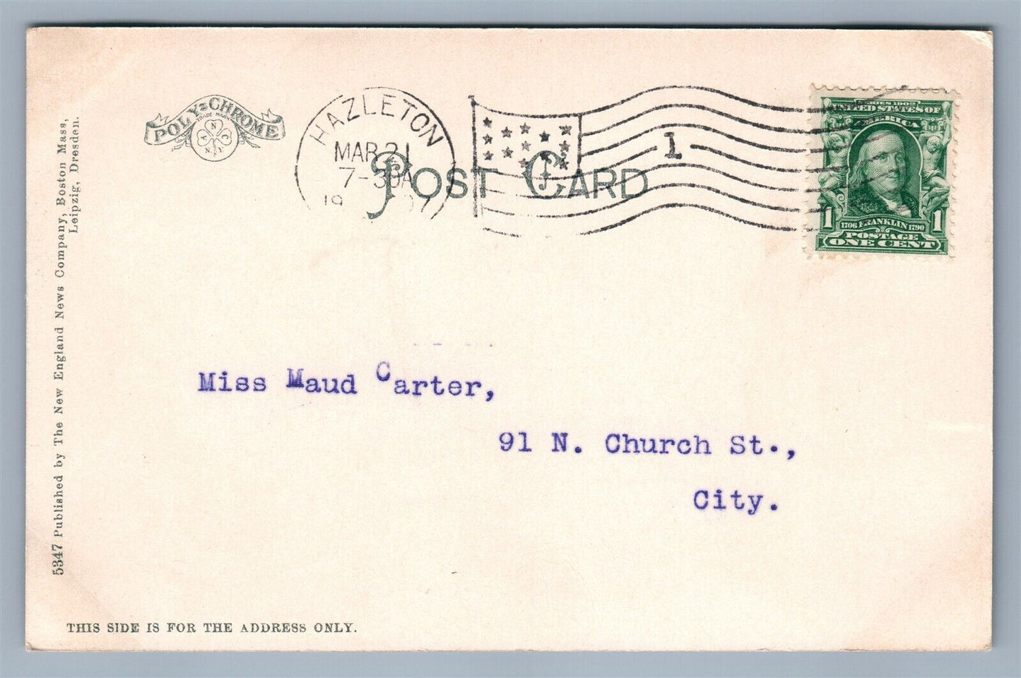 CROSS SHOE FOR WOMEN WHO CARE ADVERTISING ANTIQUE POSTCARD