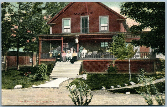 NORTHPORT ME THE WAQUOIT ANTIQUE POSTCARD