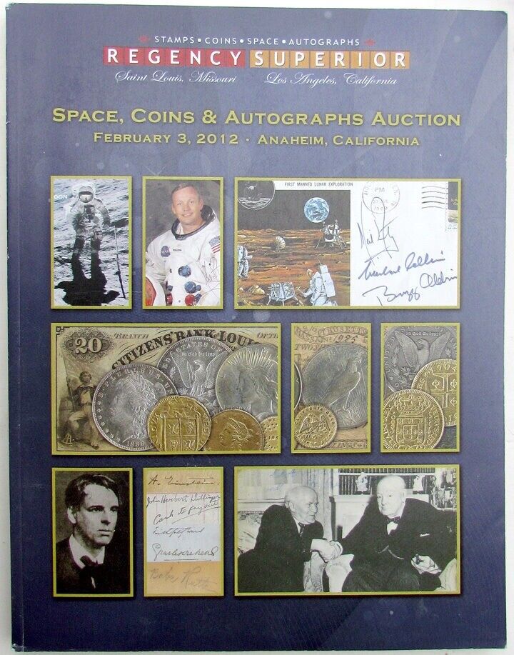 SPACE COINS AUTOGRAPHS STAMPS 2012 AUCTION CATALOGUE REFERENCE BOOK