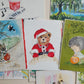 55 HAND DRAWN ARTIST SIGNED H.WILLAIMS VINTAGE POSTCARDS HALLOWEEN XMAS ETC.