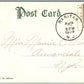 SOMERVILLE NJ SECOND REFORMED CHURCH 1909 ANTIQUE POSTCARD CORK STAMP