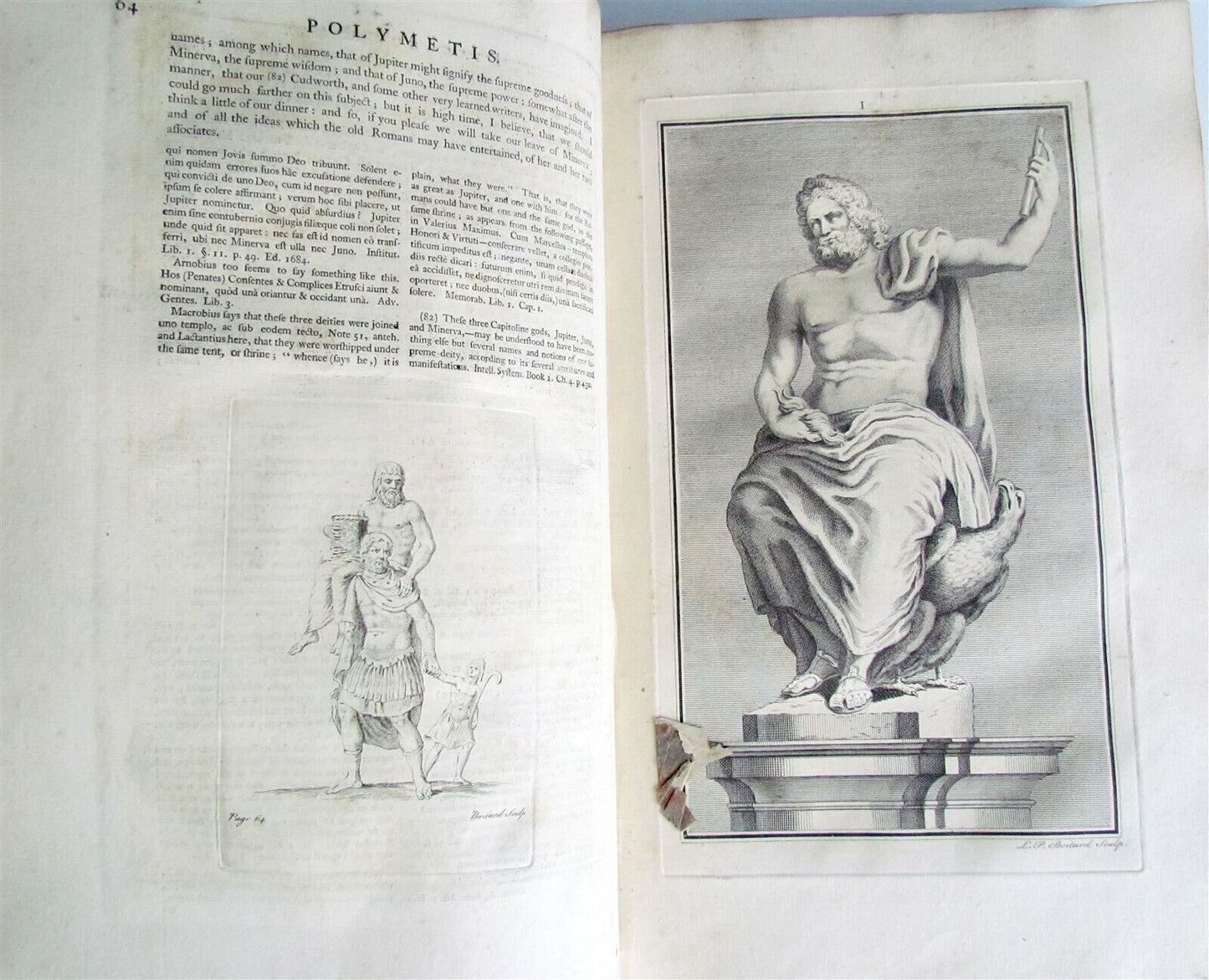 1747 POLUMETIS ILLUSTRATED ROMAN POETRY ANCIENT ARTISTS antique FOLIO in ENGLISH