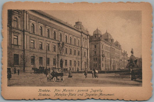 KRAKOW POLAND PLAC MAIEJKI ANTIQUE POSTCARD