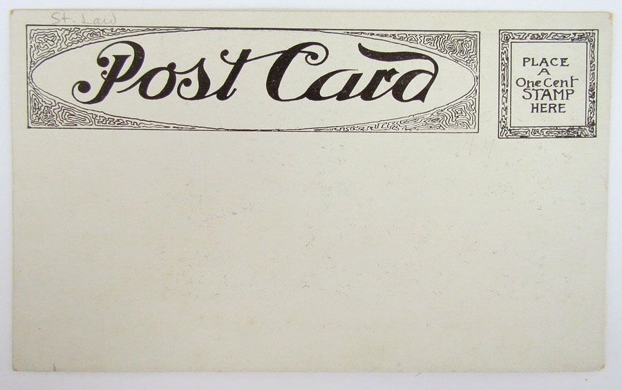 ANTIQUE UNDIVIDED POSTCARD - MAIN STREET EDWARDS N.Y.