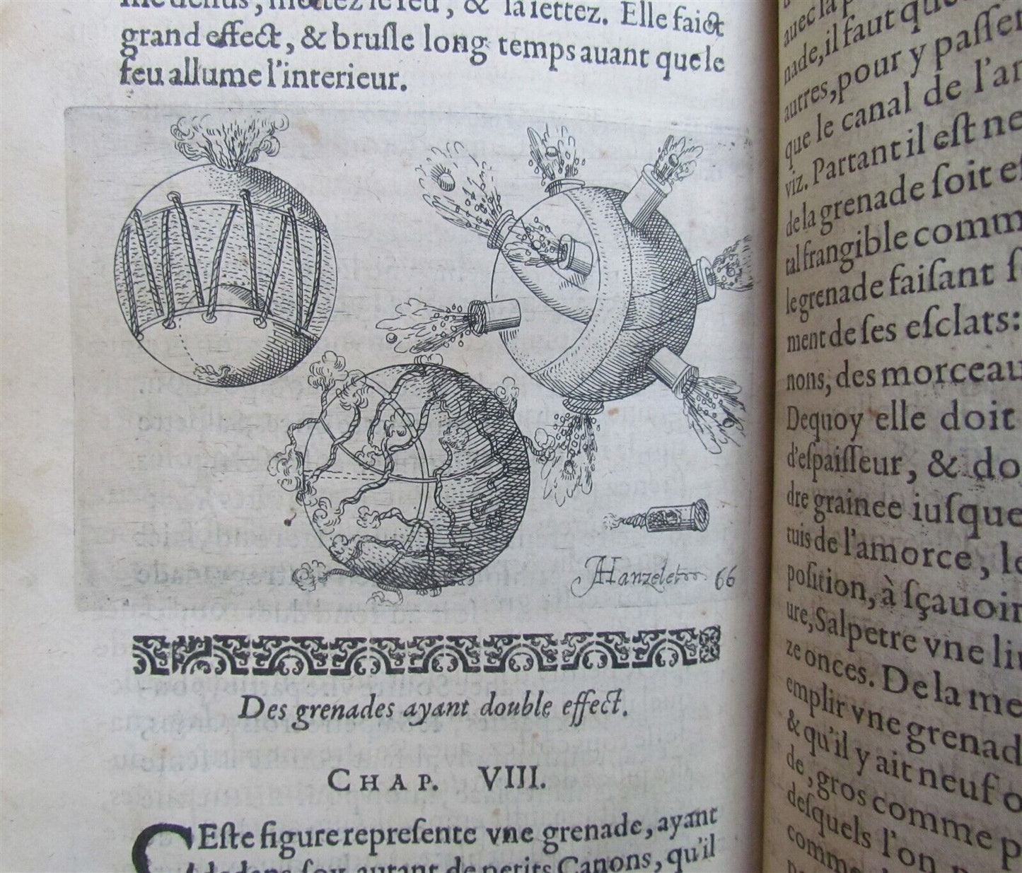 1620 MILITARY MACHINES FULLY ILLUSTRATED antique in French RARE