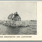 ROCKLAND ME LIGHT HOUSE ANTIQUE POSTCARD