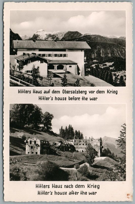 GERMANY HITLERS HAUS VINTAGE REAL PHOTO POSTCARD RPPC