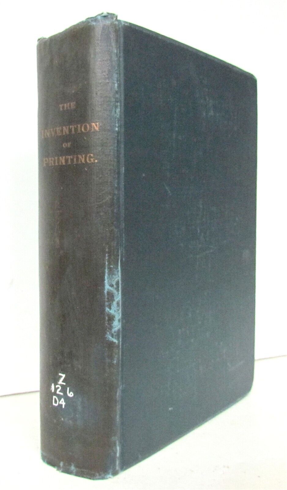 1878 INVENTION of PRINTING by T. de VINNE ILLUSTRATED antique SIGNED by AUTHOR!