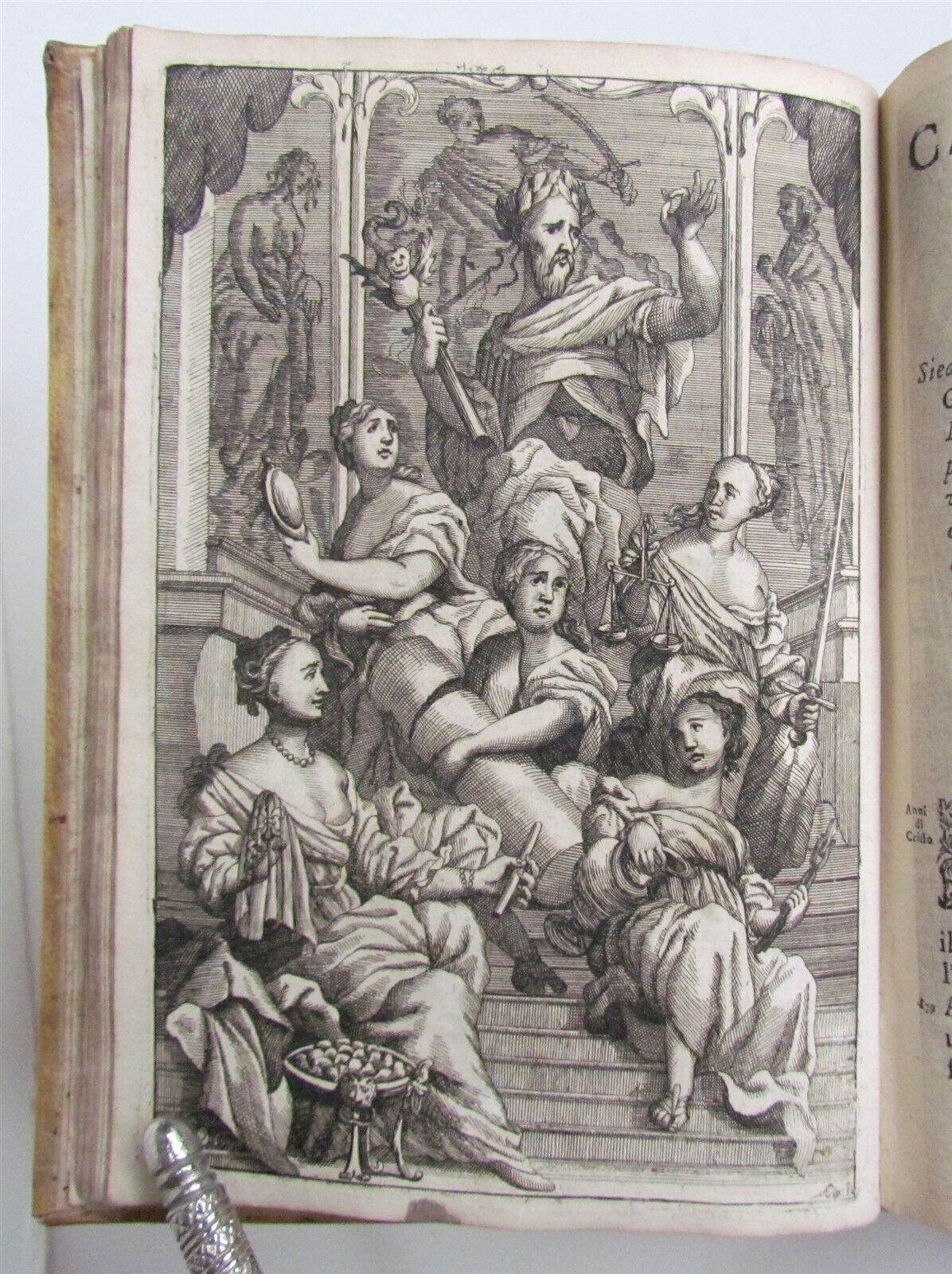 1700 Aquila romana overo monarchia ... da Carlo Magno antique ILLUSTRATED vellum