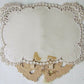 VALENTINE POP UP FORGET ME NOT antique LACE CARD w/ DOVES & FLOWER HEARTS RARE