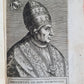 1568 ILLUSTRATED w/28 POPE PORTRAITS XXVII PONTIFICUM ELOGIA ET IMAGINES antique