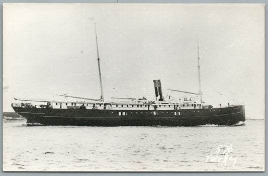 STEAMSHIP FAIRFAX VINTAGE REAL PHOTO POSTCARD RPPC