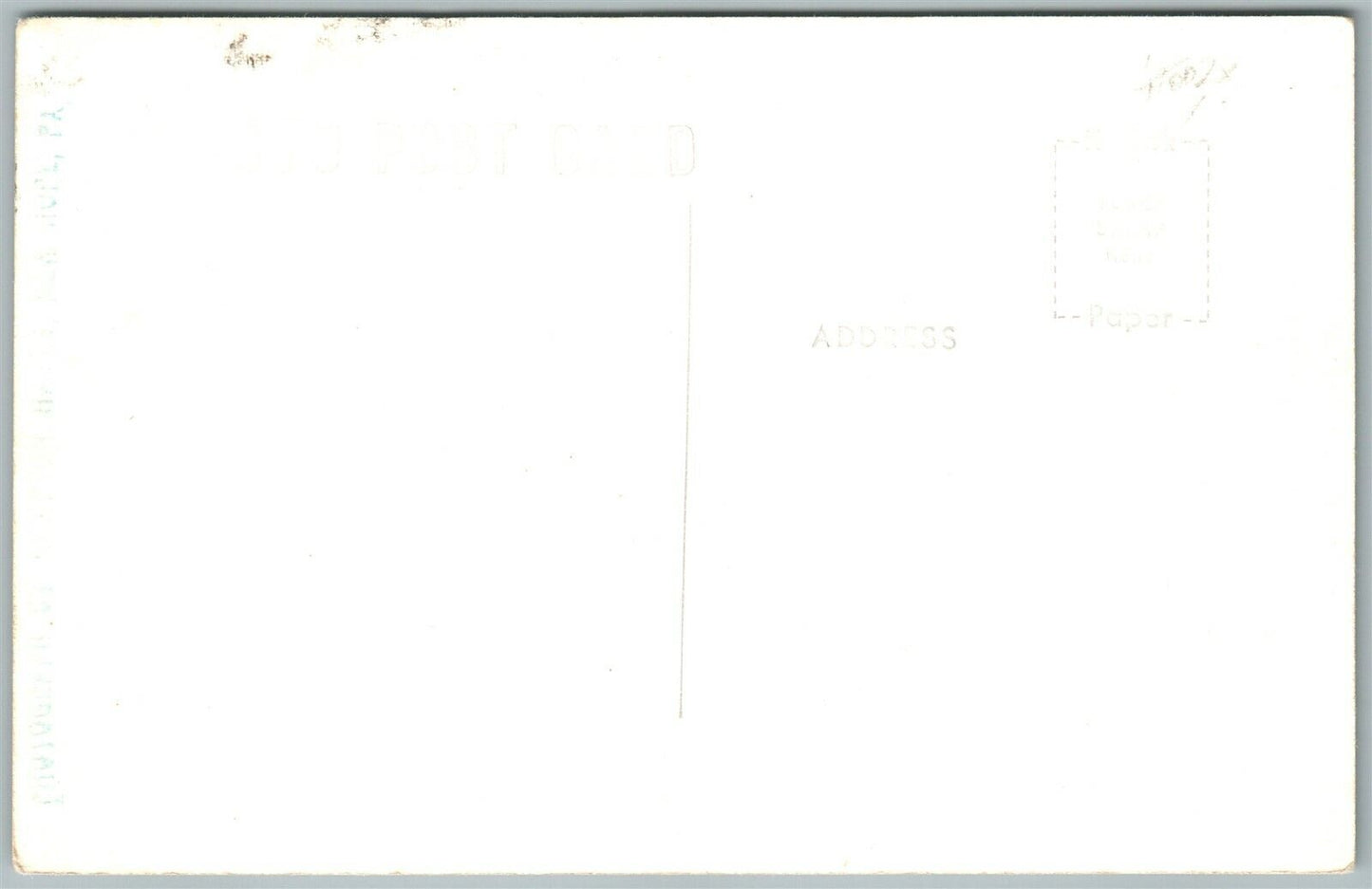 WASHINGTON CROSSING BUCKS CO PA DELAWARE BRIDGE VINTAGE REAL PHOTO POSTCARD RPPC