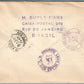 BRAZIL to USA 1948 VINTAGE COVER w/ STAMPS