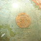 GLOBE 12 inch TERRESTRIAL ANTIQUE WWI ERA