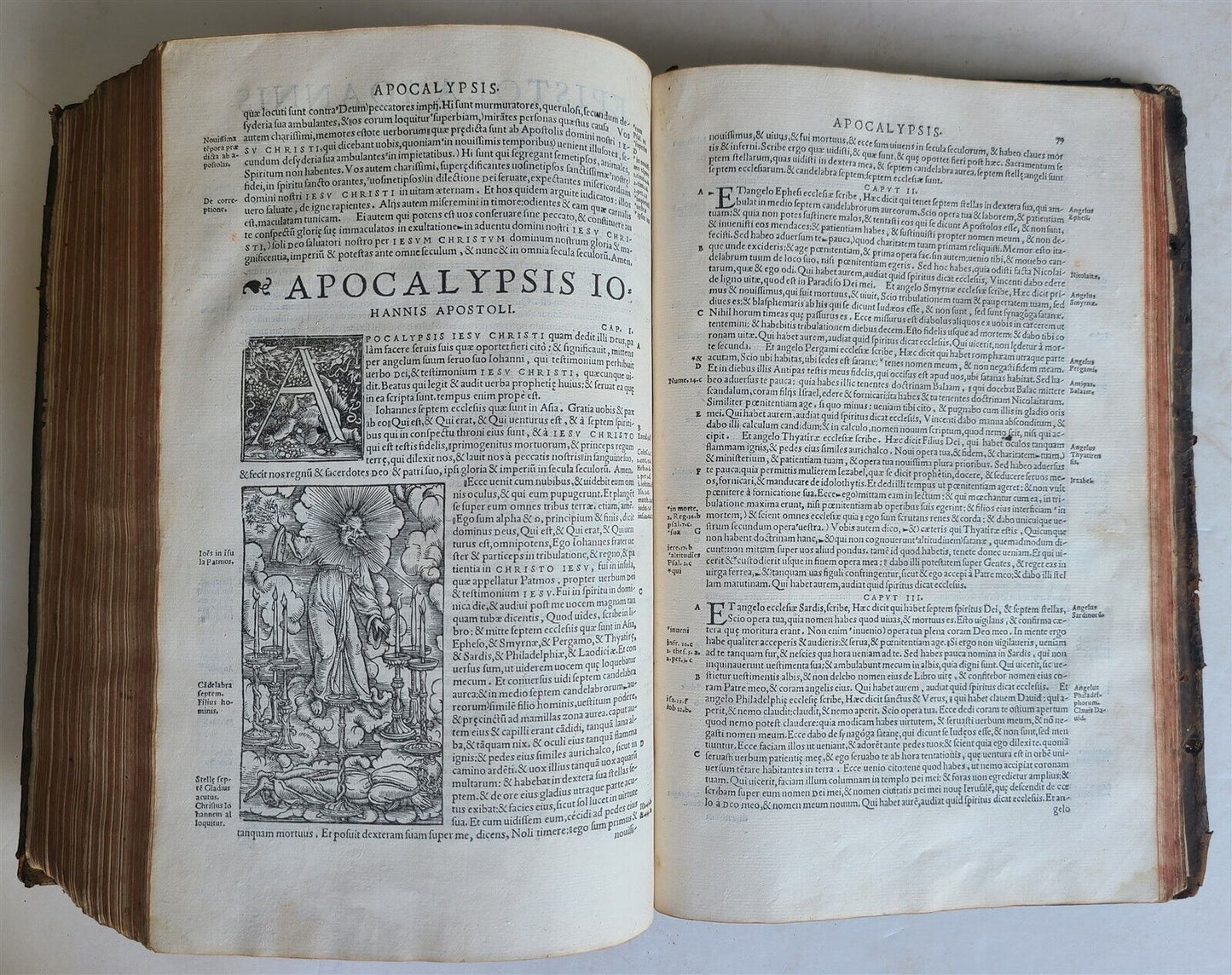 1543 BIBLE LATIN ANTIQUE FOLIO ILLUSTRATED HANS HOLBEIN ZWINGLIBIBEL APOCALYPSE