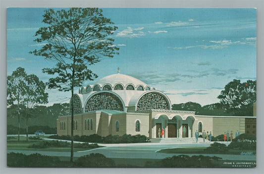 WESTFIELD NJ HOLY TRINITY GREEK ORTHODOX CHURCH VINTAGE POSTCARD