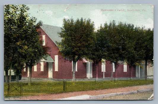 SOUDERTON PA MENNONITE CHURCH ANTIQUE POSTCARD
