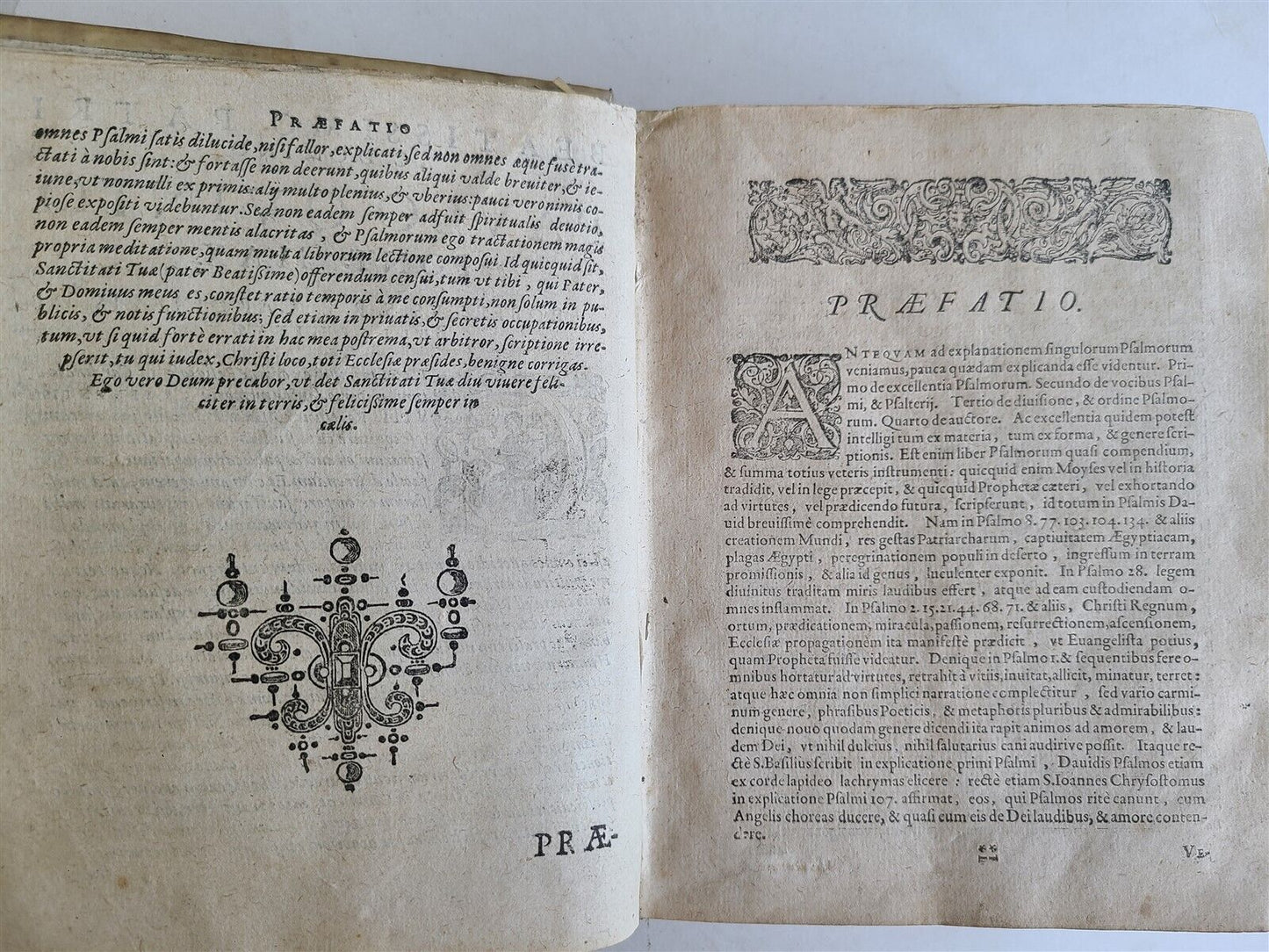 1633 EXPLANATIO in PSALMOS by ROBERTO BELLARMINO antique VELLUM BOUND