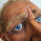 ANTIQUE WAX MANNEQUIN HEAD rare LIFE SIZE tortured soul