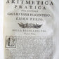 1765 Practical Arithmetic by Giulio Bassi 2 vols ARITMETICA PRACTICA MATHEMATICS