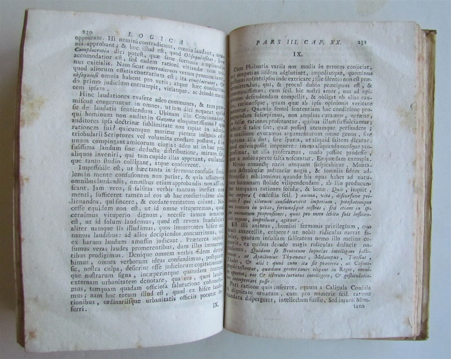 1765 LOGICA SIVE ARS COGITANDI antique VELLUM BOUND