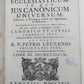 1729 ANTIQUE VELLUM BOUND FOLIO FORUM ECCLESIASTICUM by PETRO LEURENIO v.3