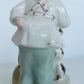 RUSSIAN 1950s PORCELAIN FIGURE GIRL w/ DOG & DOLL vintage