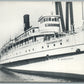 SHIP CHESTER W. CHAPIN PROVIDENCE LINE VINTAGE REAL PHOTO POSTCARD RPPC