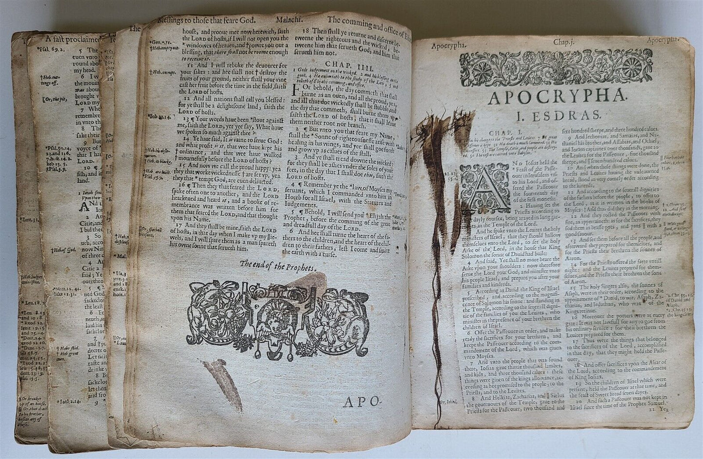 1629/1630 BIBLE in ENGLISH antique printed by Bonham Norton & John Bill