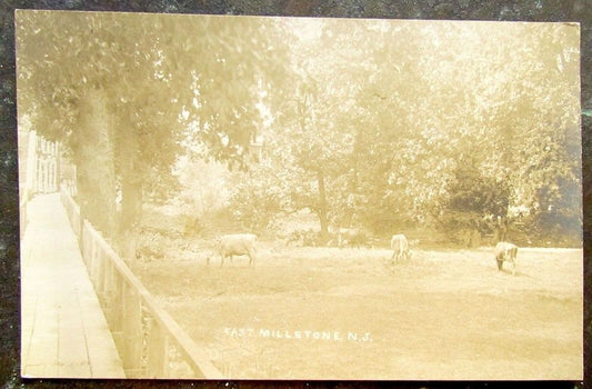 EAST MILLSTONE N.J. RPPC ANTIQUE REAL PHOTO POSTCARD