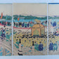 JAPANESE WOODBLOCK PRINT TRIPTYCH EMPEROR MEIJI ENTERS TOKYO by U. KUNITERU II