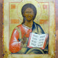 RUSSIAN ICON of JESUS CHRIST 19th CENTURY ANTIQUE hand painted HIGH QUALITY