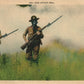 GAS ATTACK DRIL 1943 WWII VINTAGE POSTCARD gas masks rifles