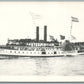 STEAMSHIP CITY OF WORCESTER VINTAGE REAL PHOTO POSTCARD RPPC