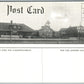 TELFORD PA RAILROAD TRAIN STATION & MAIN STREET DOUBLE SIDED ANTIQUE POSTCARD