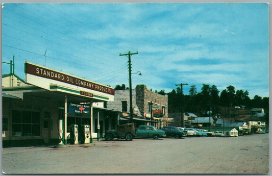 CLOUDCROFT NM GAS STATION STANDARD OIL VINTAGE POSTCARD