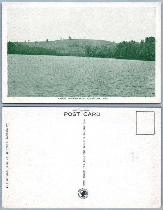 CANTON PA LAKE NEPAHWIN ANTIQUE POSTCARD