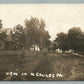 NEW GALILEE PA STREET SCENE ANTIQUE REAL PHOTO POSTCARD RPPC