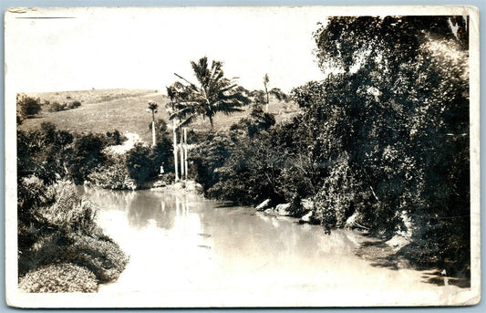 SAN JUAN PR ANTIQUE REAL PHOTO POSTCARD RPPC