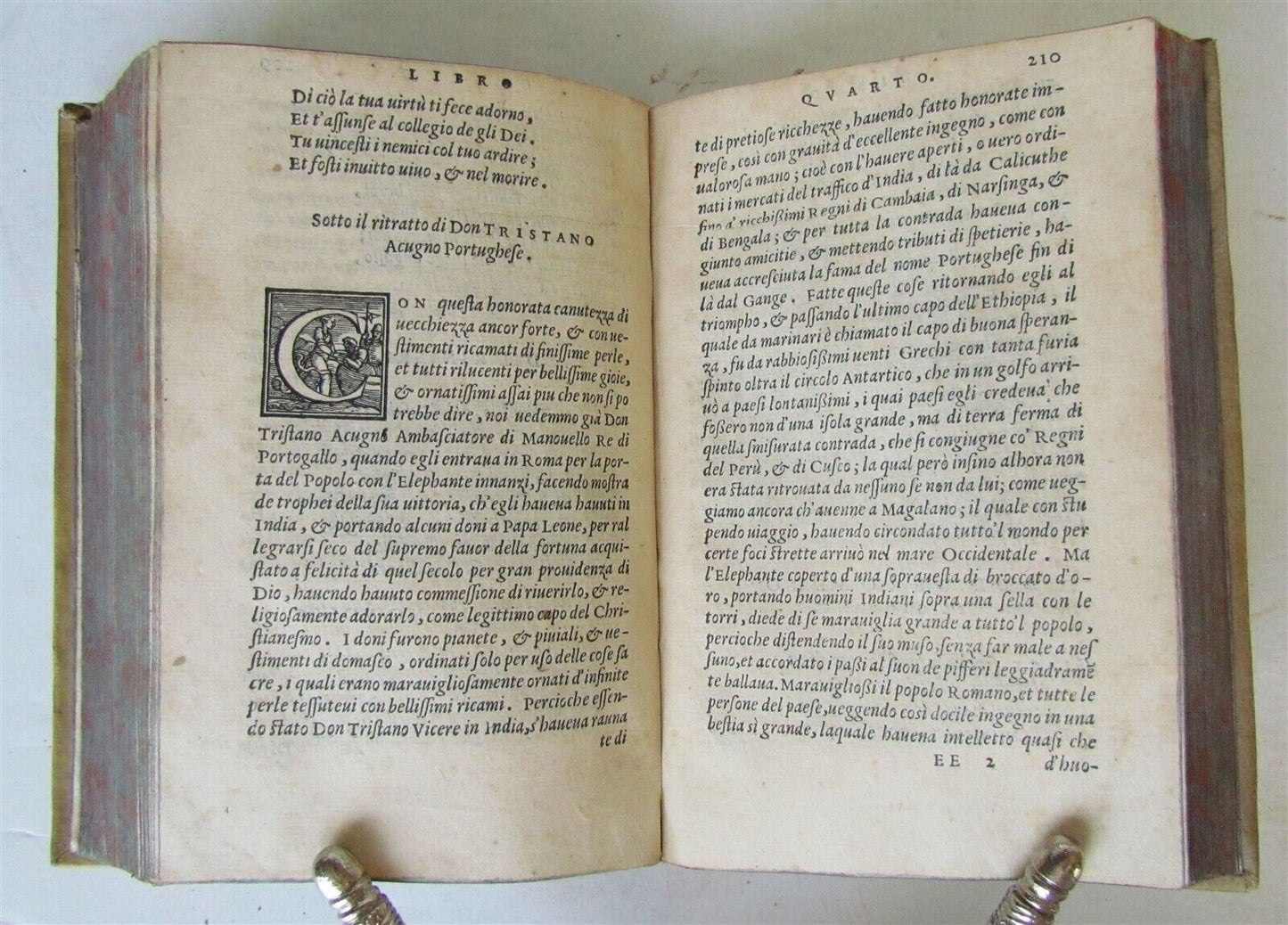 1557 MILITARY LEADERS BIOGRAPHIES antique by PAOLO GIOVIO VELLUM BOUND RARE