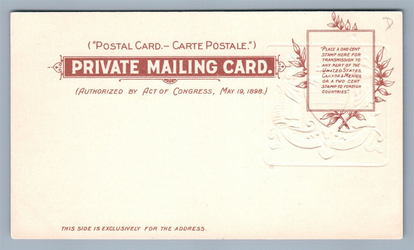 PHILADELPHIA PA GIRARD COLLEGE HERALDIC ANTIQUE POSTCARD R.TUCK PRIVATE MAILING